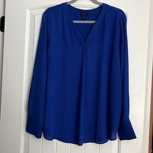Ann Taylor long sleeve blue top